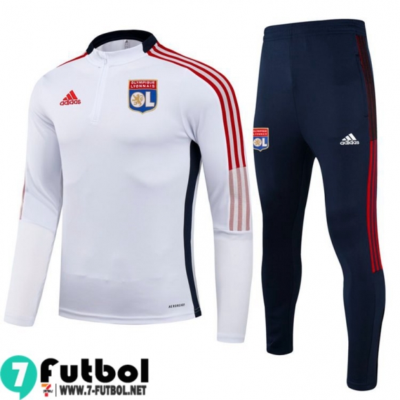 Chandal FutbolOlympique De Lyon blanca Niños 2021 2022 TK92