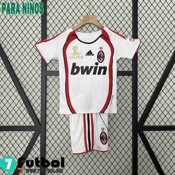 Retro Camiseta Futbol AC Milan Segunda Ninos 06 07 FG456 Retro Camiseta Futbol AC Milan Segunda Ninos 06 07 FG456