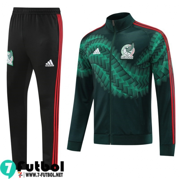 KIT:Chaquetas Mexico verde negro Hombre 2022 2023 JK540