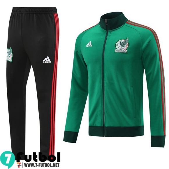 KIT:Chaquetas Mexico verde Hombre 2022 2023 JK541