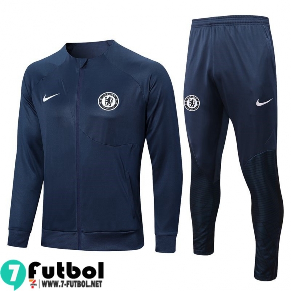 KIT:Chaquetas Chelsea azul Hombre 2022 2023 JK562