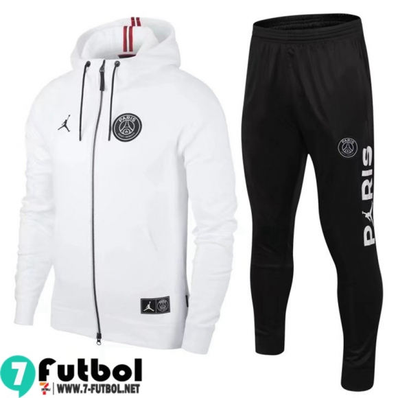 KIT:Chaquetas Futbol - Sudadera Con Capucha PSG Blanco Hombre 2022 2023 JK575 KIT:Chaquetas Futbol - Sudadera Con Capucha PSG Blanco Hombre 2022 2023 JK575