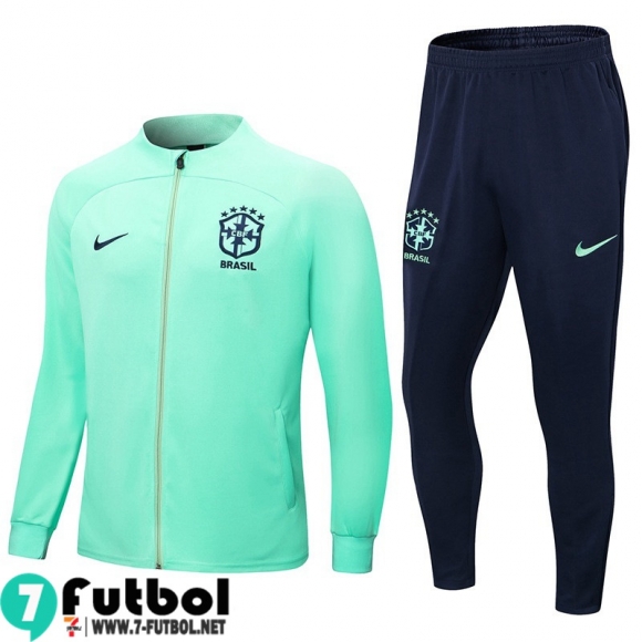 KIT:Chaquetas Brasil verde Hombre 2022 2023 JK577