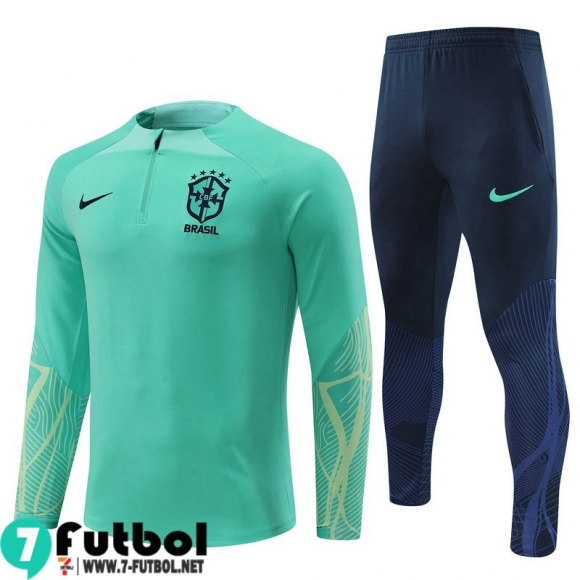 KIT:Chandal Futbo Brasil verde Hombre 2022 2023 TG488