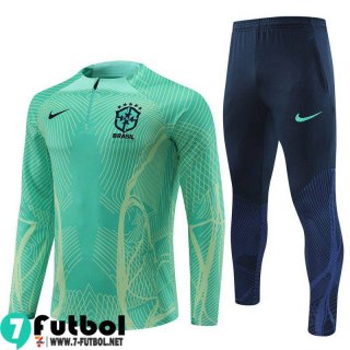 KIT:Chandal Futbo Brasil verde Hombre 2022 2023 TG489