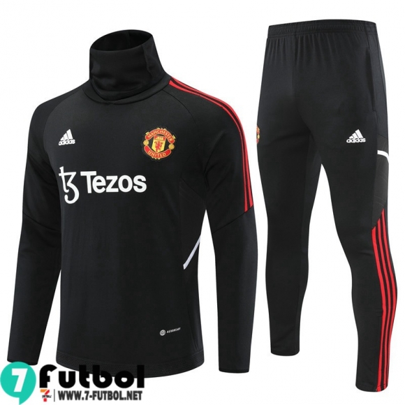 KIT:Chandal Futbo Manchester United Negro Hombre 2022 2023 TG494