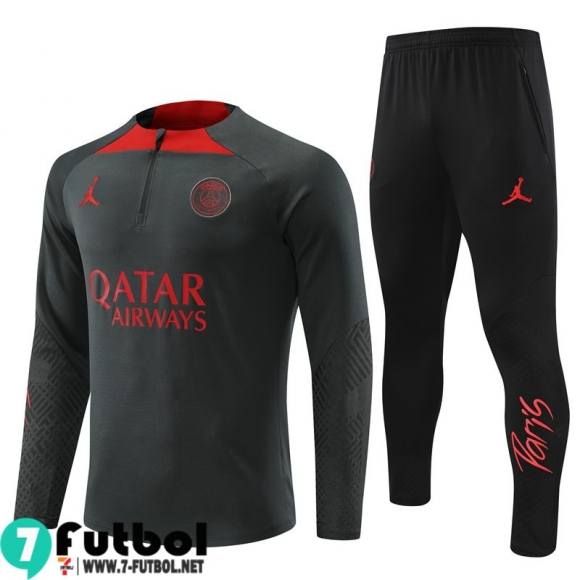 KIT:Chandal Futbo PSG gris oscuro Hombre 2022 2023 TG499