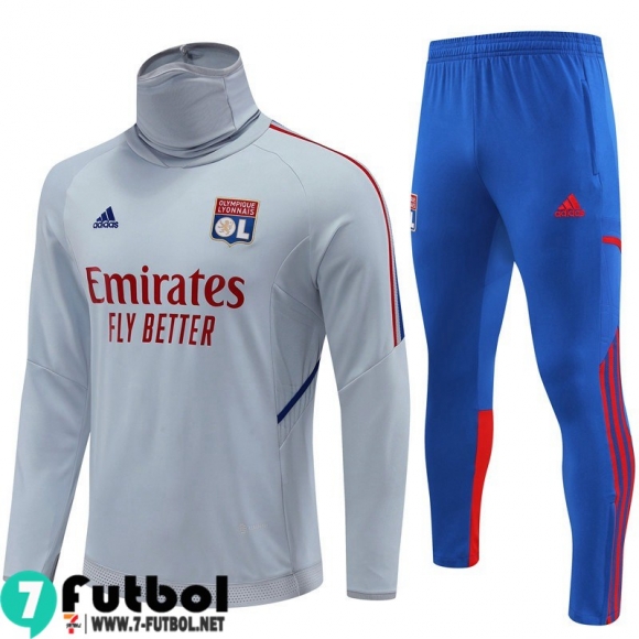 KIT:Chandal Futbo Lyon Gris Hombre 2022 2023 TG503