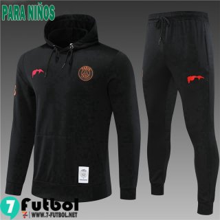 KIT:Sudaderas Deportivas PSG Negro Ninos 2022 2023 TK390