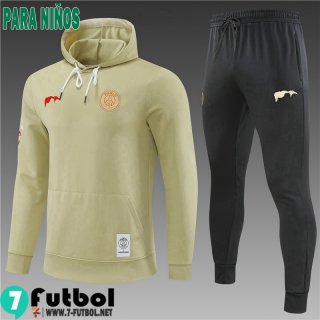 KIT:Sudaderas Deportivas PSG amarillo Ninos 2022 2023 TK391