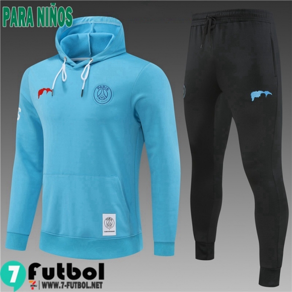 KIT:Sudaderas Deportivas PSG cielo azul Ninos 2022 2023 TK392