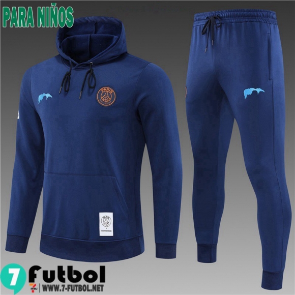 KIT:Sudaderas Deportivas PSG azul Ninos 2022 2023 TK393