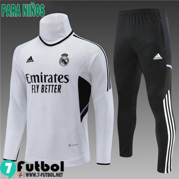 KIT:Chandal Futbo Real Madrid Blanco Ninos 2022 2023 TK408