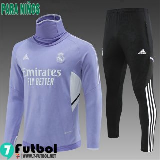 KIT:Chandal Futbo Real Madrid Violeta Ninos 2022 2023 TK413