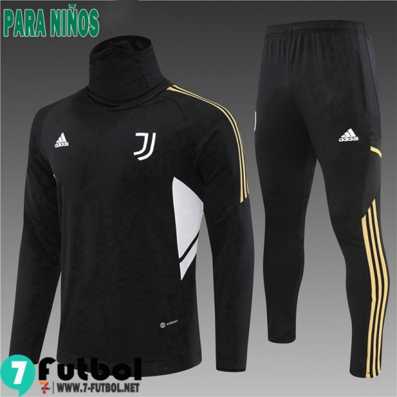 KIT:Chandal Futbo Juventus Negro Ninos 2022 2023 TK414