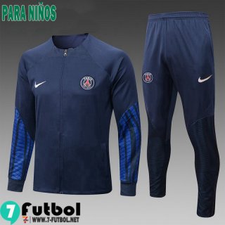 KIT:Chaquetas PSG azul Ninos 2022 2023 TK432