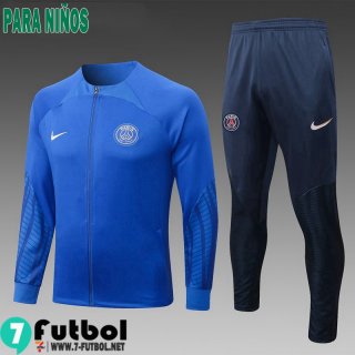 KIT:Chaquetas PSG azul Ninos 2022 2023 TK443