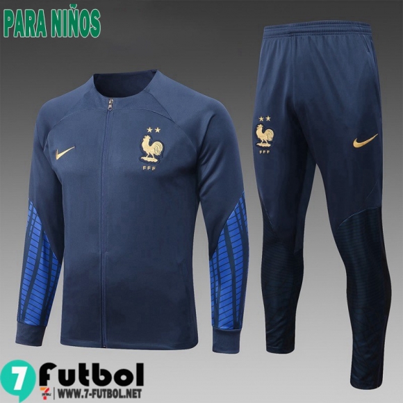 KIT:Chaquetas Francia azul Ninos 2022 2023 TK445