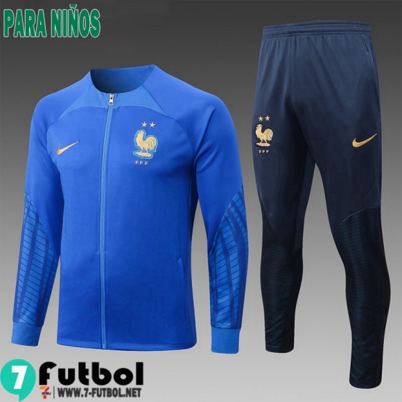 KIT:Chaquetas Francia azul Ninos 2022 2023 TK448