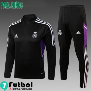 KIT:Chandal Futbo Real Madrid Negro Ninos 2022 2023 TK455