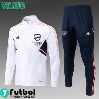 KIT:Chaquetas Arsenal Blanco Ninos 2022 2023 TK464