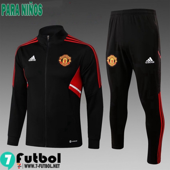 KIT:Chaquetas Manchester United azul Ninos 2022 2023 TK467