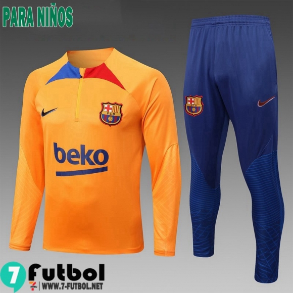 KIT:Chandal Futbo Barcelona amarillo Ninos 2022 2023 TK471