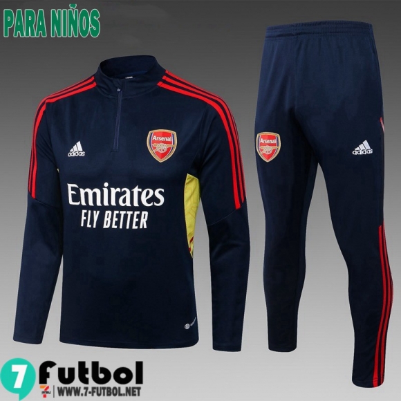 KIT:Chandal Futbo Arsenal azul Ninos 2022 2023 TK474