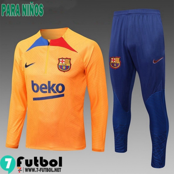 KIT:Chandal Futbo Barcelona amarillo Ninos 2022 2023 TK475