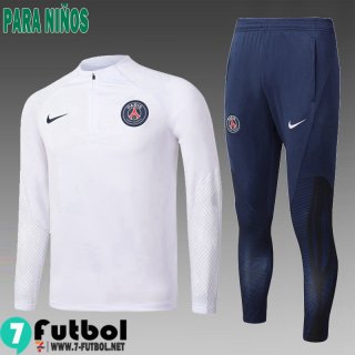 KIT:Chandal Futbo PSG Blanco Ninos 2022 2023 TK482