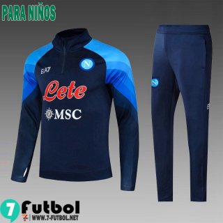 KIT:Chandal Futbo Naples azul Ninos 2022 2023 TK485