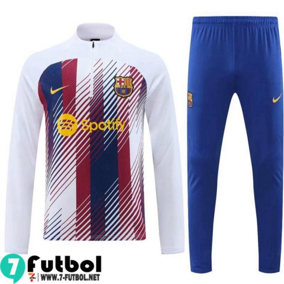 KIT: Chandal Futbol Barcelona Blanco Hombre 23 24 A86