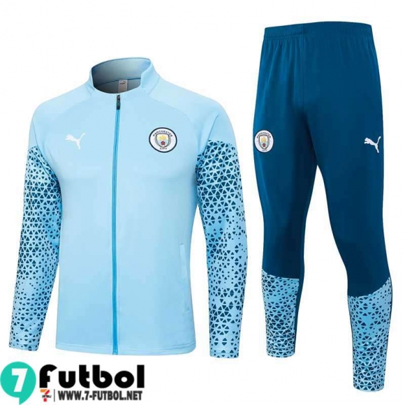 KIT : Chaquetas Manchester City azul claro Hombre 23 24 B45