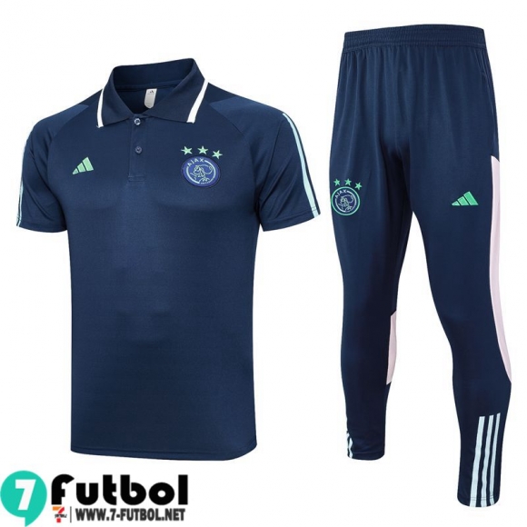 KIT : Polo Futbol AFC azul Hombre 23 24 E07