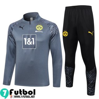 KIT: Chandal Futbol Dortmund gris Hombre 23 24 A104