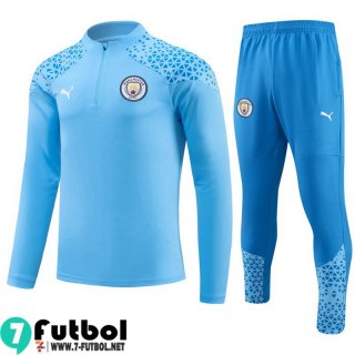 KIT: Chandal Futbol Manchester City cielo azul Hombre 23 24 A108