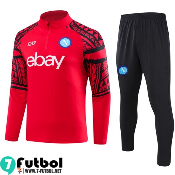 KIT: Chandal Futbol Napoli rojo Hombre 23 24 A113