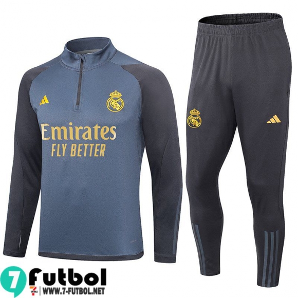 KIT: Chandal Futbol Real Madrid gris oscuro Hombre 23 24 A119