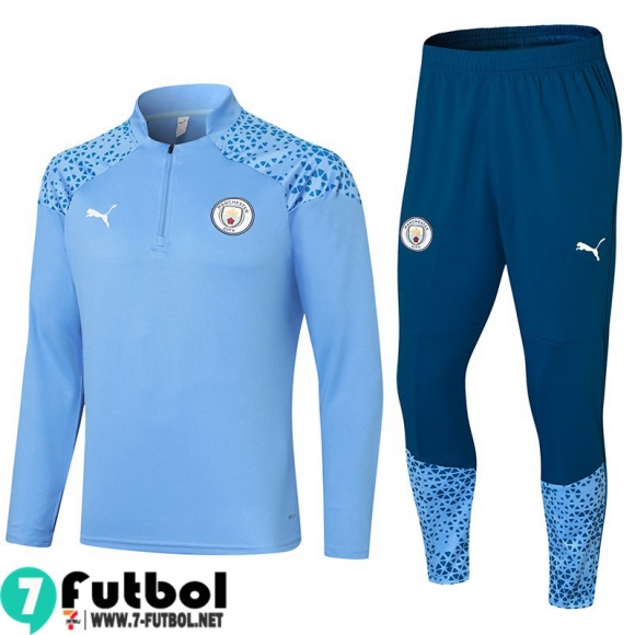 KIT: Chandal Futbol Manchester City cielo azul Hombre 23 24 A123