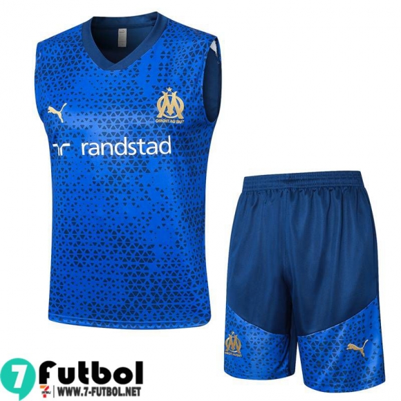 KIT: Chandal Futbo Sin Mangas Marsella azul Hombre 23 24 A127 KIT: Chandal Futbo Sin Mangas Marsella azul Hombre 23 24 A127