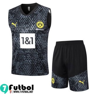 KIT: Chandal Futbo Sin Mangas Dortmund negro Hombre 23 24 A129