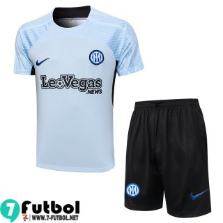 KIT: Chandal Futbol T Shirt Inter Milan azul claro Hombre 23 24 A131