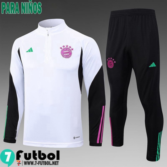 KIT: Chandal Futbol Bayern Munich Blanco Ninos 23 24 C37