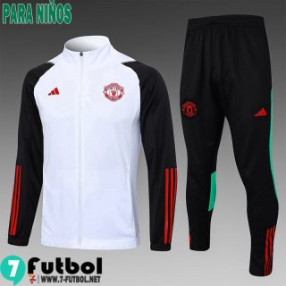 KIT : Chaquetas Manchester United Blanco Ninos 23 24 C42