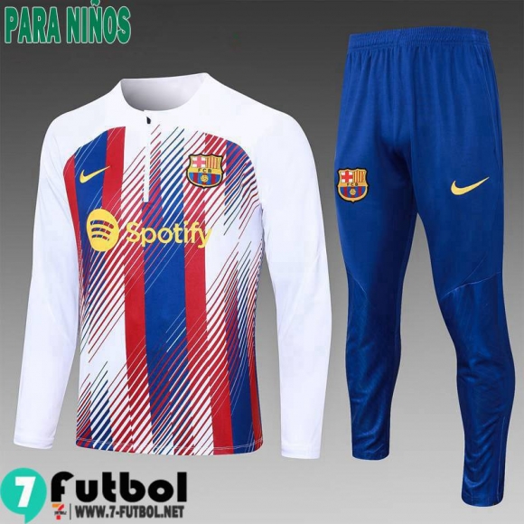 KIT: Chandal Futbol Barcelona Blanco Ninos 23 24 C44