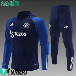 KIT: Chandal Futbol Manchester United Azul marino Ninos 23 24 C46