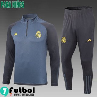 KIT: Chandal Futbol Real Madrid gris oscuro Ninos 23 24 C52