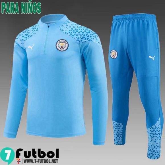 KIT: Chandal Futbol Manchester City cielo azul Ninos 23 24 C59