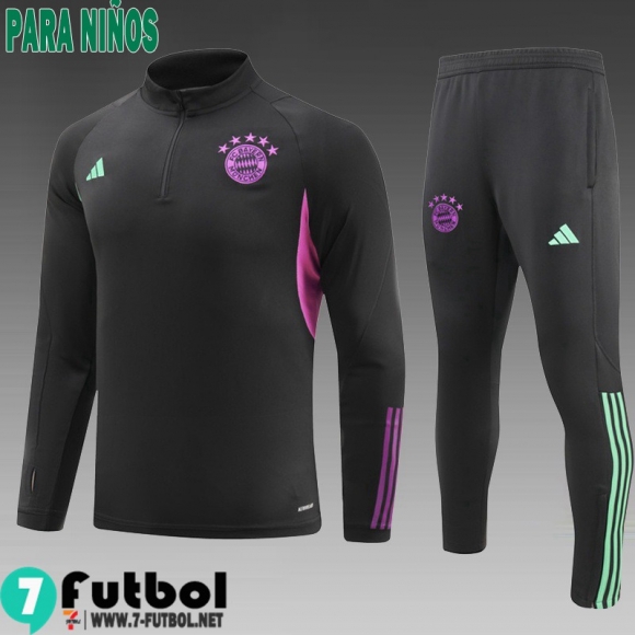 KIT: Chandal Futbol Bayern Munich negro Ninos 23 24 C65