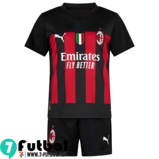 Camiseta Futbol AC Milan Primera Ninos 2022 2023